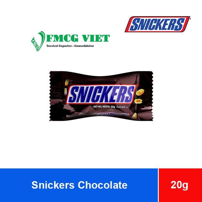 Snickers Chocolate Bar 40 boxes x 12 bars x 20g wholesale product