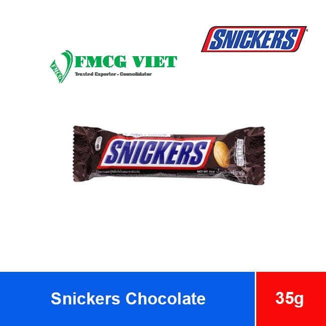 Snickers Chocolate Bar 8 boxes x 24 bars x 35g wholesale product