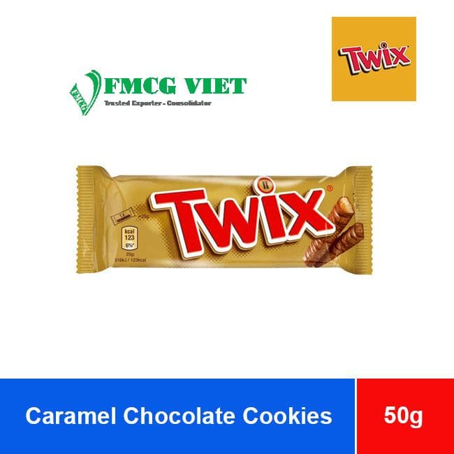 TWIX CARAMEL CHOCOLATE COOKIE BAR 10 boxes x 25 bars x 50g wholesale product
