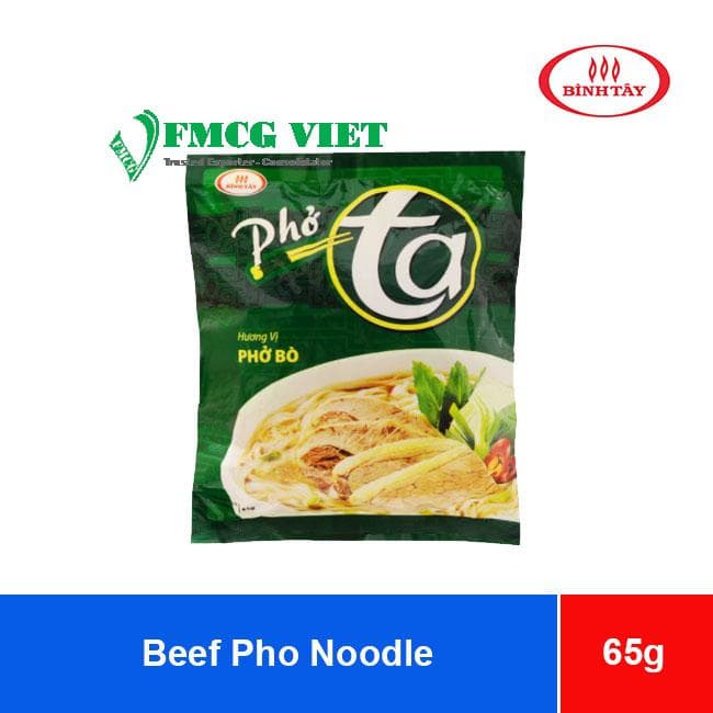 Beef Pho Noodles Binh Tay Food 65g – Phở Bò Chay Bình Tây wholesale product