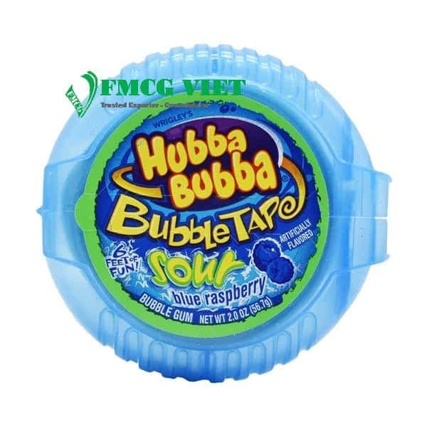 HUBBA BUBBA GUM BLUE GRASPBERRY 12 BOXES X 12 TAPES X 56G wholesale product