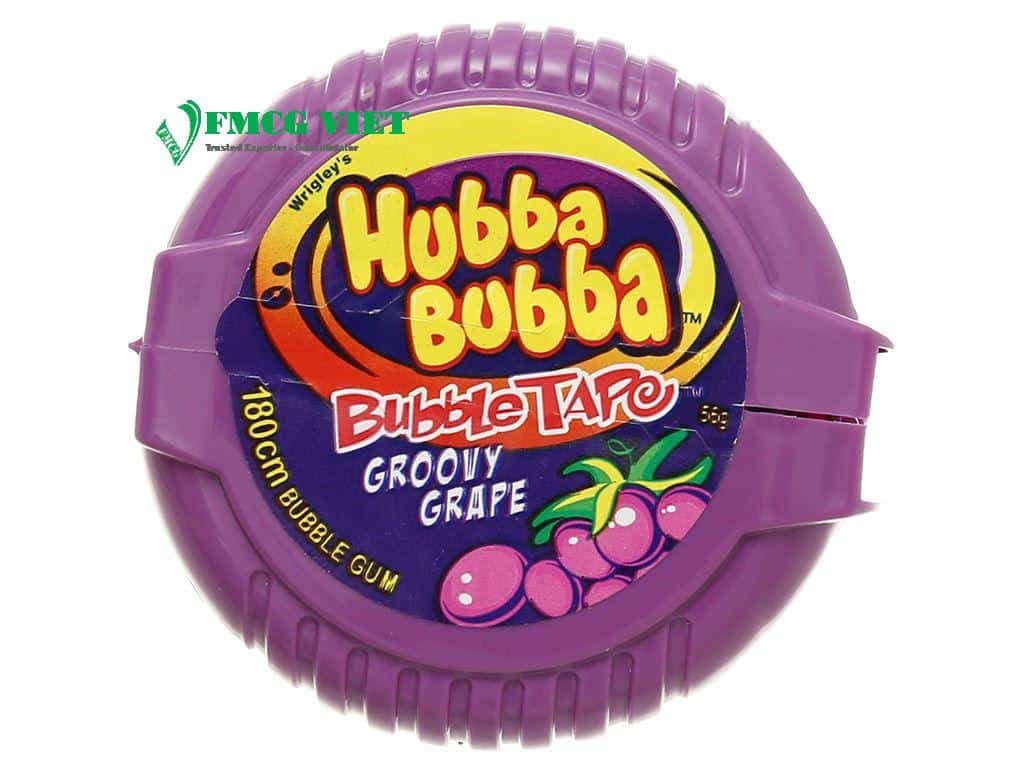 HUBBA BUBBA GUM GRAPE 12 BOXES X 12 TAPES X 56G wholesale product