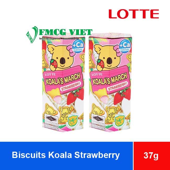Lotte Biscuits Koala Strawberry Cream 37g x 48 Boxes wholesale product