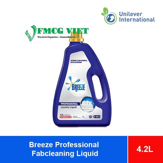 Breeze Professional Fabcleaning Liquid 4.2L x 4 Bottles wholesale product