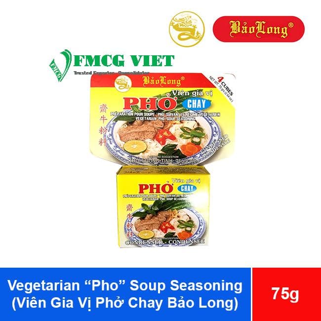 Bao Long Vegetarian Pho Seasoning Cube (Viên Gia vị Phở Chay Bảo Long) wholesale product