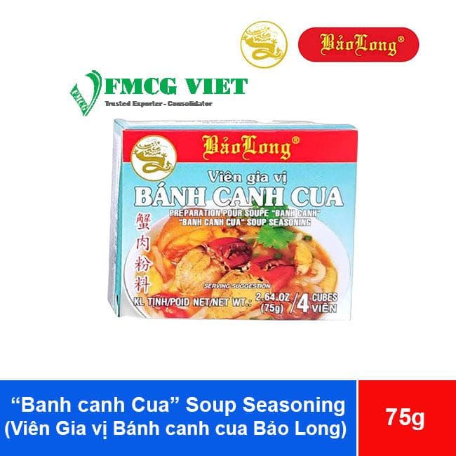 Bao Long “Banh Canh Cua” Soup Seasoning Cubes (Viên Gia vị Bánh Canh Cua Bảo Long) wholesale product