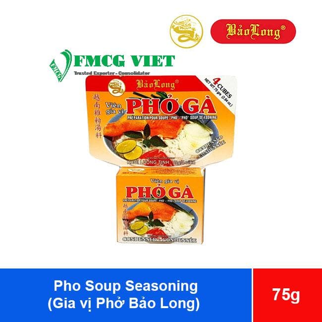 Bao Long Seasoning Cubes Vietnamese Chicken Pho (Gia vị Phở Gà Bảo Long) wholesale product