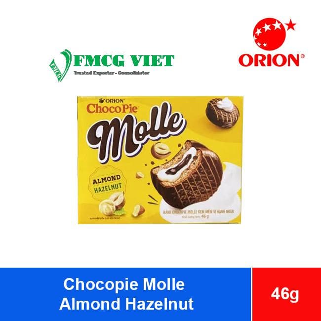 Orion Chocopie Molle Almond and Hazenut Soft Cake 46g (23g x 2 pack) wholesale product