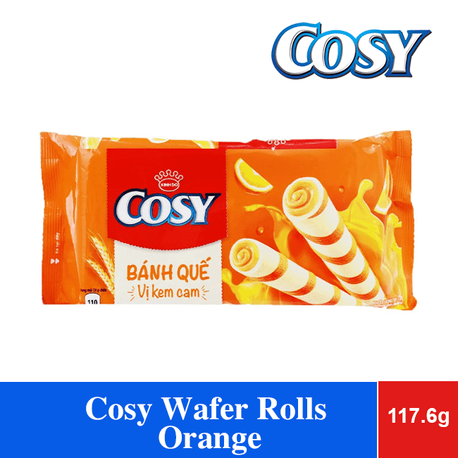 Cosy Wafer Rolls Orange 117.6g x 24 Bags wholesale product