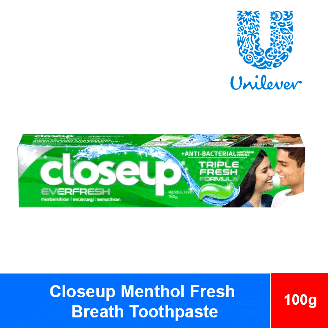 Closeup Menthol Fresh Breath Toothpaste 100g x 60 Tubes wholesale product