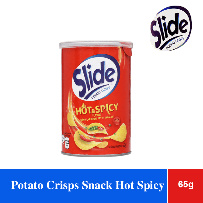 Slide Potato Crisps Snack Hot Spicy 75g x 28 Tubes wholesale product