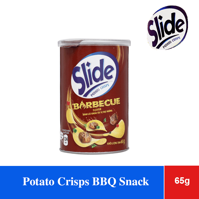 Slide Potato Crisps BBQ Snack 75g x 28 Tubes wholesale product