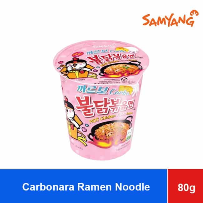 SAMYANG BULDAK HOT CHICKEN DRIED RAMEN CARBONARA CUP FLAVOR 80G x30 – Best Seller wholesale product