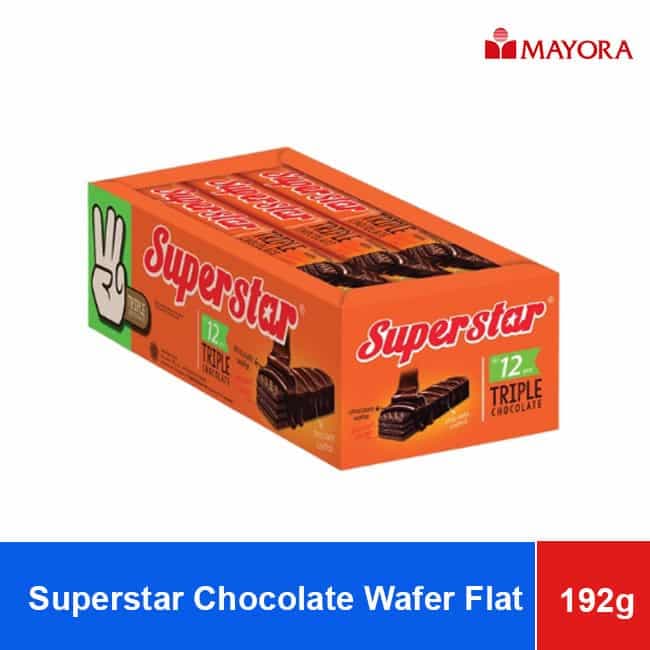Superstar Chocolate Wafer Flat 192gx12 wholesale product