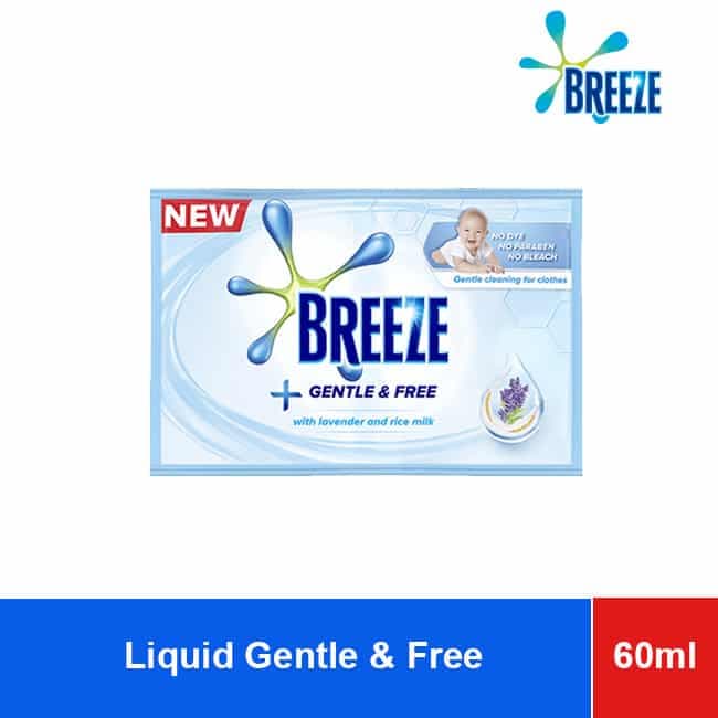 Breeze Liquid Detergent Gentle & Free 60ml x 108 Sachets wholesale product