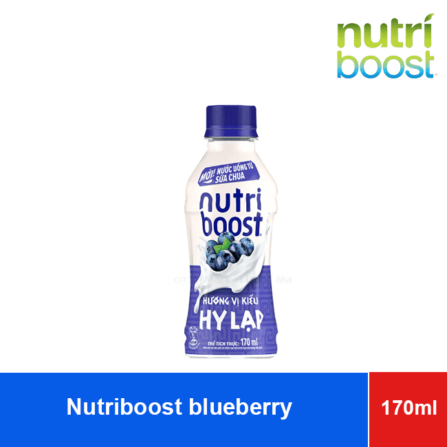 Nutriboost Drinking Yogurt Blueberry Flavor 4 Bottles 170ml wholesale product