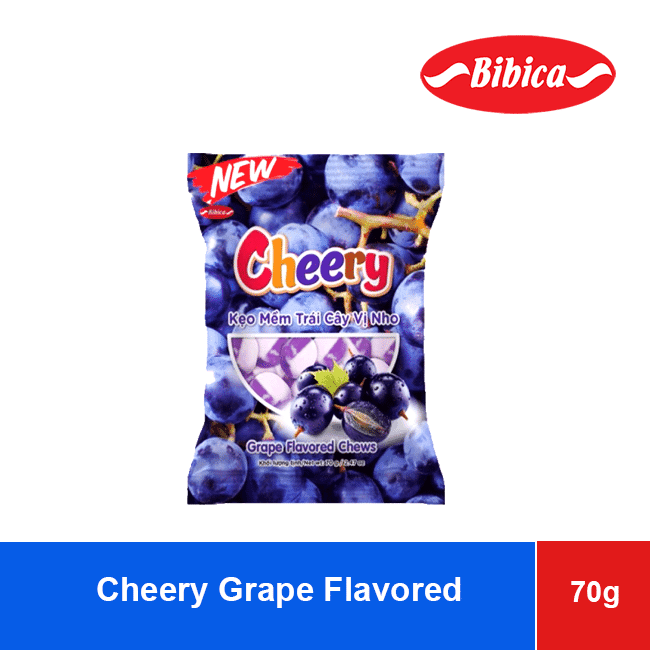 Cheery Grape Bibica Fruit Soft Candy 70g wholesale product