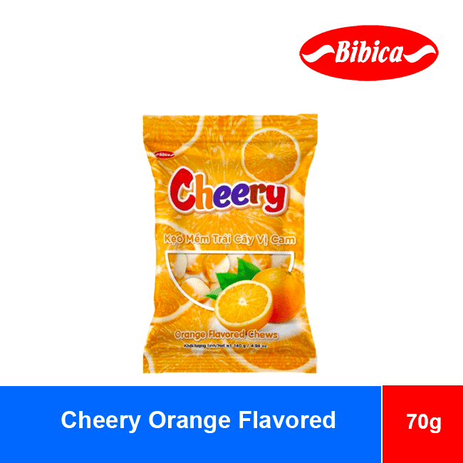 Cheery Orange Bibica Fruit Soft Candy 70g wholesale product