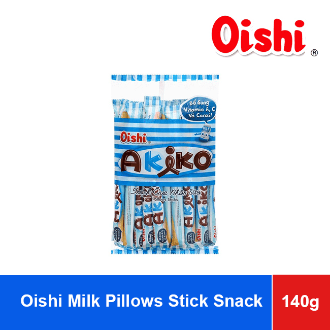 Akiko Oishi Milk-Pillows Stick Snack 140g wholesale product
