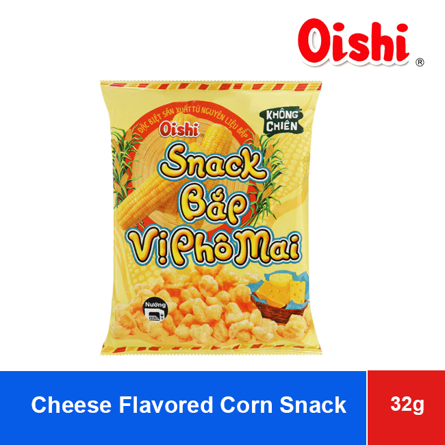 Oishi Cheese Flavored Corn Snack 32g wholesale product
