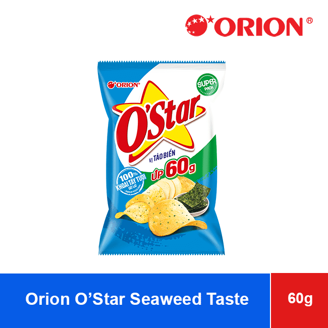 Orion O Star Potato Chips Snack Seaweed Taste 60g wholesale product