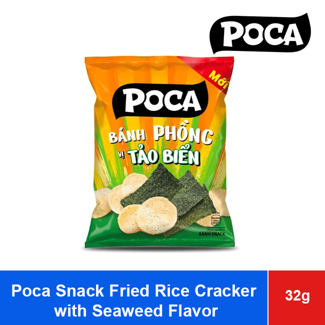 Poca Snack Fried Rice Cracker with Seaweed Flavor 31g x 80 Bags wholesale product