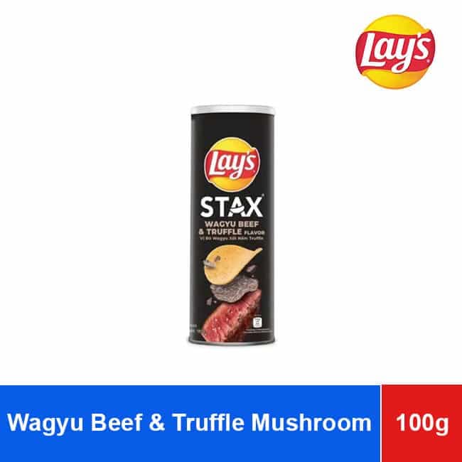 Lay’s Stax Potato Chips Snack Wagyu Beef & Truffle Mushroom 100g wholesale product