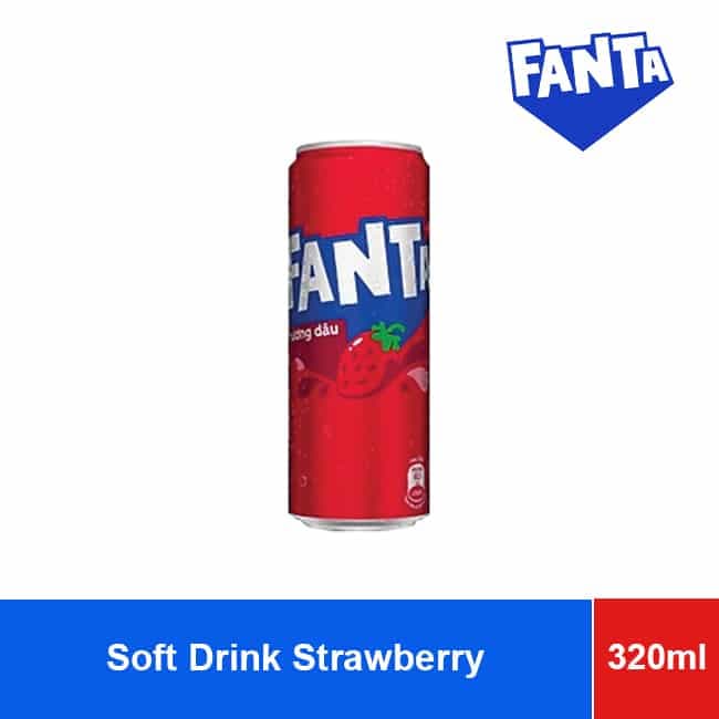 Fanta Soft Drink Strawberry 320ml x 24 Cans wholesale product