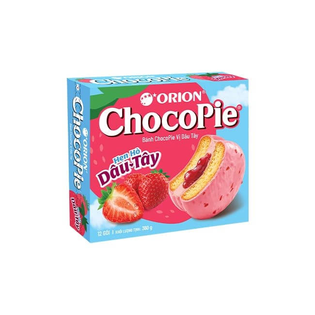 Orion Chocopie Strawberry 360g x 12 Boxes wholesale product