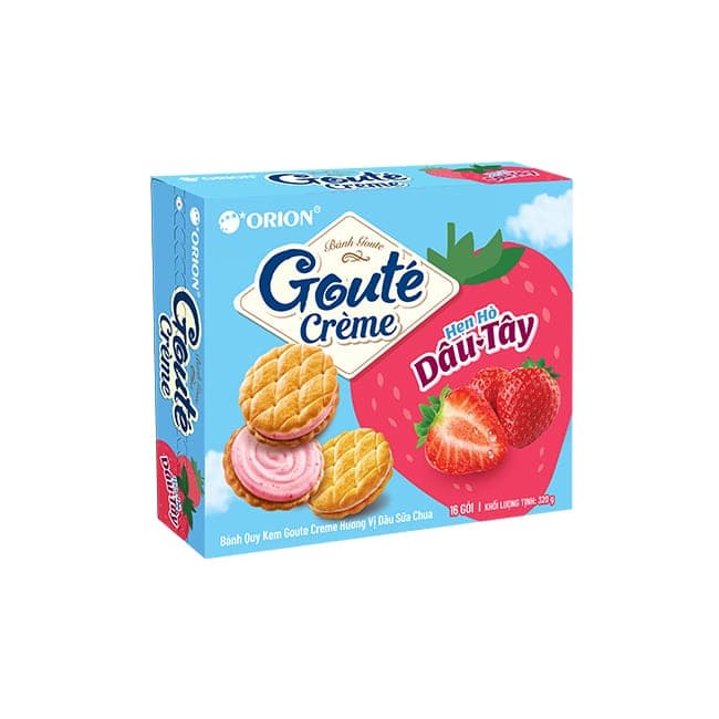 Goute Cookie Cream Strawberry 320g x 8 Boxes wholesale product