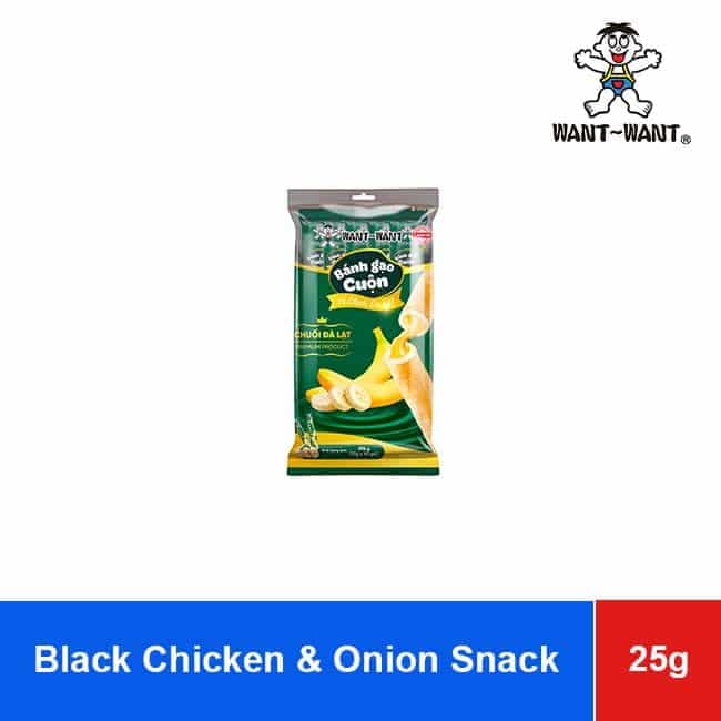 Want Want Black Chicken & Onion Snack 25g x 60 Bags wholesale product