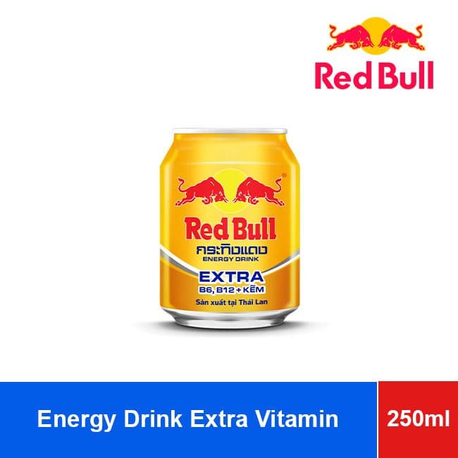 Red Bull Energy Drink Extra Vitamin B6, B12, +Zinc 250ml x 24 Cans wholesale product