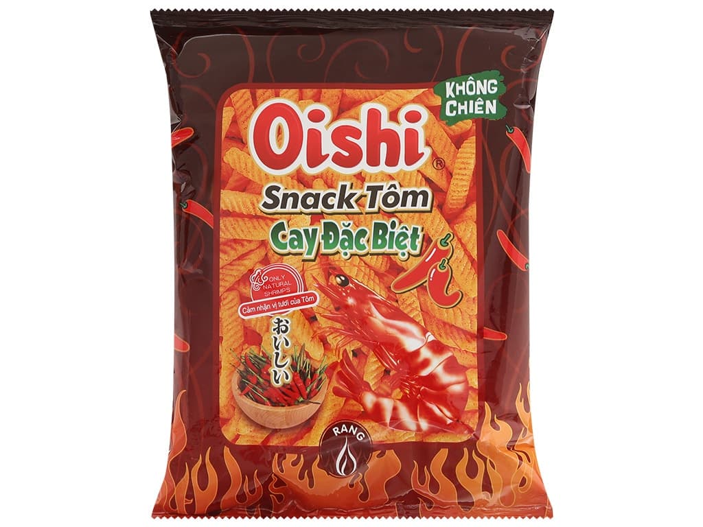 Oishi Shrimp Snack Hot Spicy 34G wholesale product