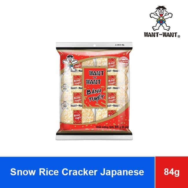 Want Want Snow Rice Cracker Japanese Rice 105g wholesale product